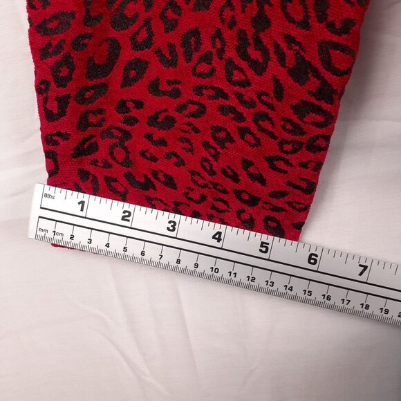 Molly & Max Red & Black Leopard Print Zip-Up Womens Blazer Jacket‎ 1X - Picture 8 of 10